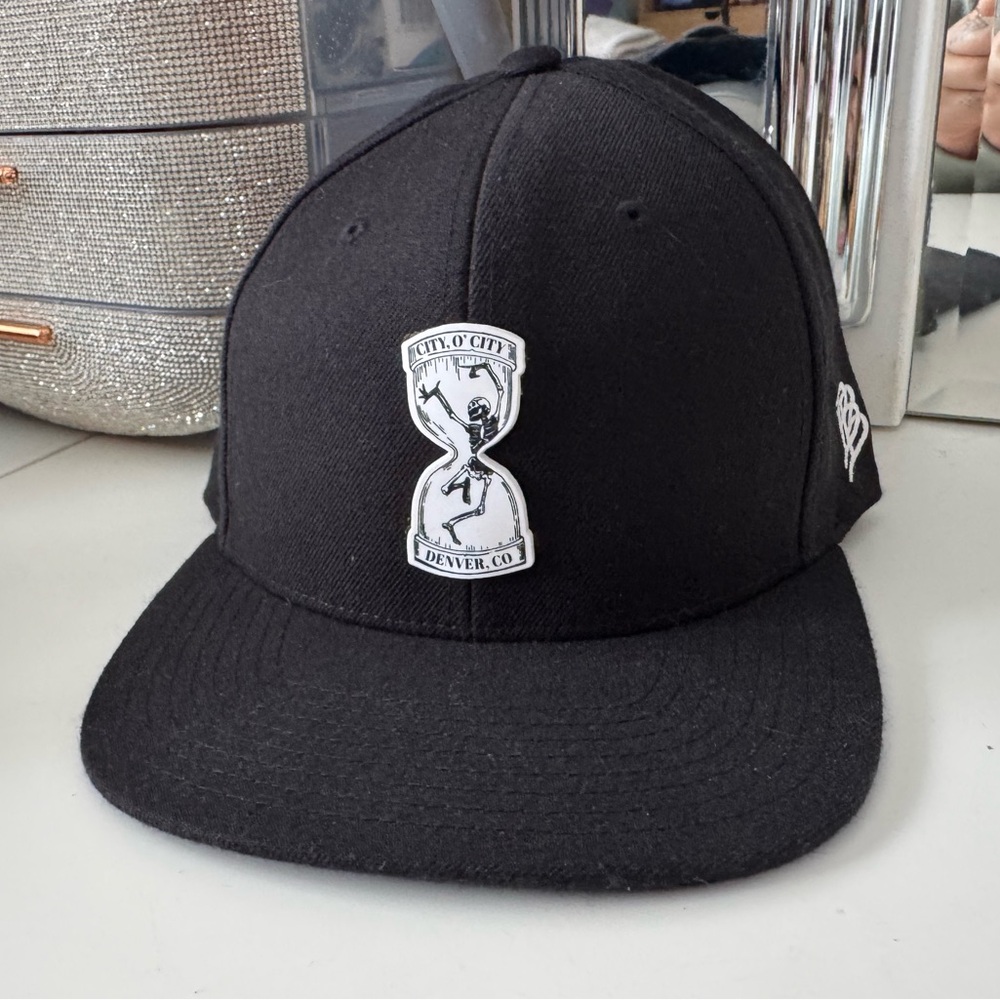 City O’ City Denver CO Branded Bills Snapback Hat Black Vegan Hat